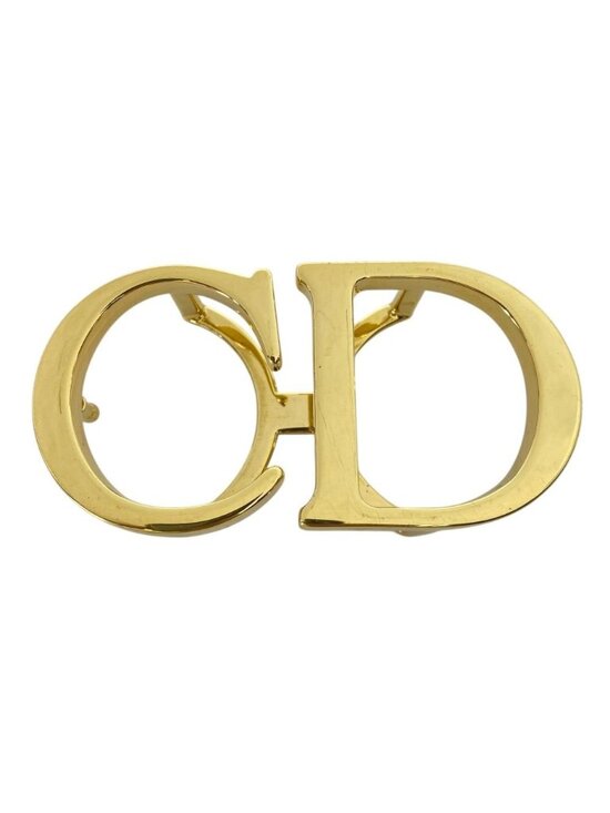 Dior CD Belt Buckle Gold Metal Coordination Accent Style Ring main image 7
